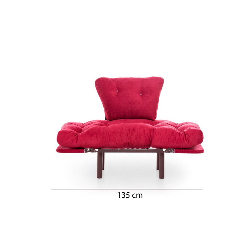 Πολυθρόνα Nitta - Χρώμα Maroon - 95x70x85εκ