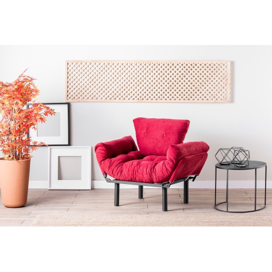 Πολυθρόνα Nitta - Χρώμα Maroon - 95x70x85εκ Πολυθρόνα Nitta - Χρώμα Maroon - 95x70x85εκ