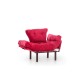 Πολυθρόνα Nitta - Χρώμα Maroon - 95x70x85εκ Πολυθρόνα Nitta - Χρώμα Maroon - 95x70x85εκ