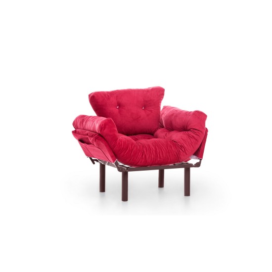 Πολυθρόνα Nitta - Χρώμα Maroon - 95x70x85εκ Πολυθρόνα Nitta - Χρώμα Maroon - 95x70x85εκ