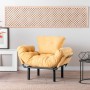 Πολυθρόνα Nitta - Χρώμα Κίτρινο - 95x70x85εκ