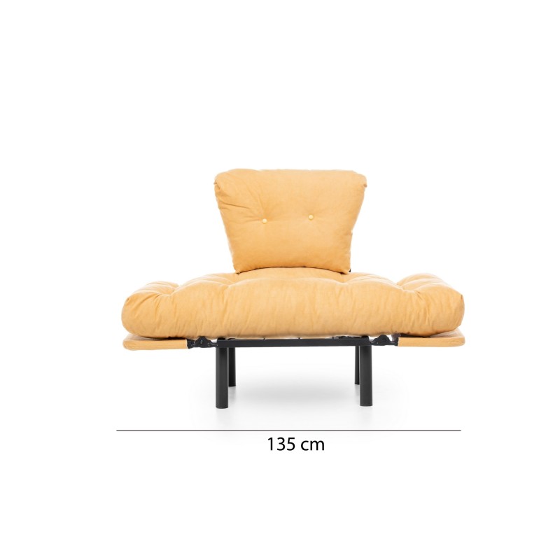 Πολυθρόνα Nitta - Χρώμα Κίτρινο - 95x70x85εκ