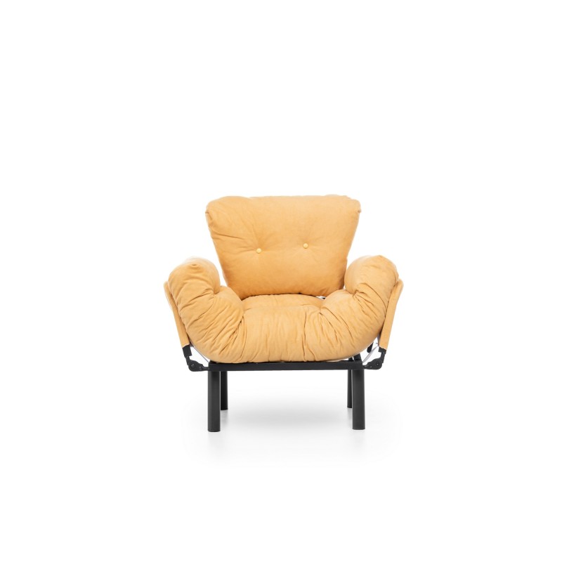 Πολυθρόνα Nitta - Χρώμα Κίτρινο - 95x70x85εκ