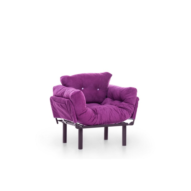 Πολυθρόνα Nitta - Χρώμα Μωβ - 95x70x85εκ