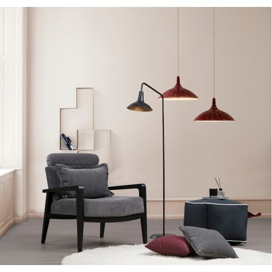 Wing Chair Apollo - Grey Grey Wing Chair Apollo - Grey Grey