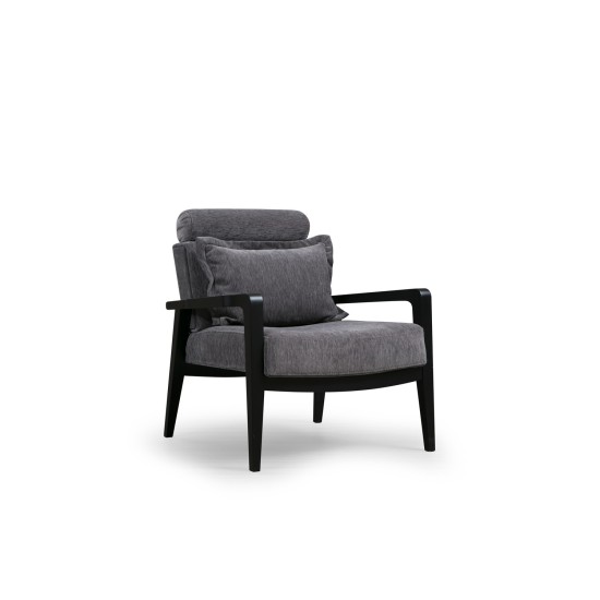 Wing Chair Apollo - Grey Grey Wing Chair Apollo - Grey Grey