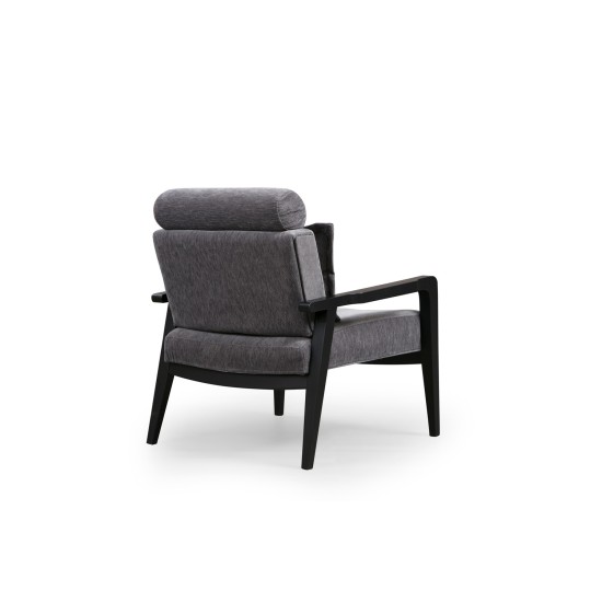 Wing Chair Apollo - Grey Grey Wing Chair Apollo - Grey Grey