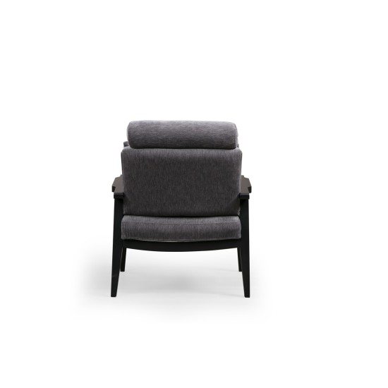 Wing Chair Apollo - Grey Grey Wing Chair Apollo - Grey Grey