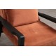 Wing Chair Apollo - Cinnamon Cinnamon Wing Chair Apollo - Cinnamon Cinnamon