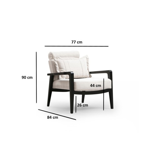 Wing Chair Apollo - Cream Cream Wing Chair Apollo - Cream Cream