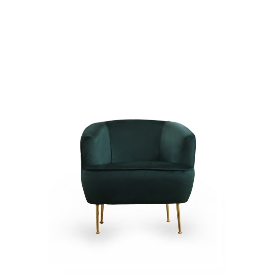Wing Chair Piccoli Armchair Green Atelier del Sofa Wing Chair Piccoli Armchair Green
