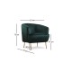 Wing Chair Piccoli Armchair Green Atelier del Sofa Wing Chair Piccoli Armchair Green