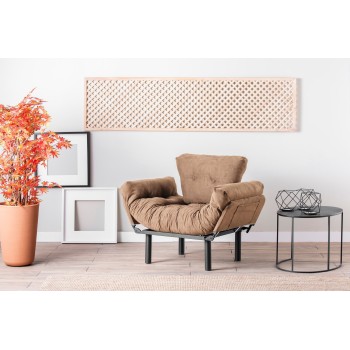 Wing Chair Nitta Single - Light Brown Light Brown