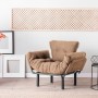 Wing Chair Nitta Single - Light Brown Light Brown