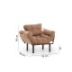 Wing Chair Nitta Single - Light Brown Light Brown