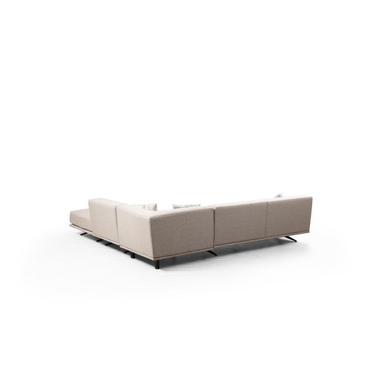 Corner Sofa Bentley Corner (L3-C-O1-PUF) Beige Corner Sofa Bentley Corner (L3-C-O1-PUF) Beige