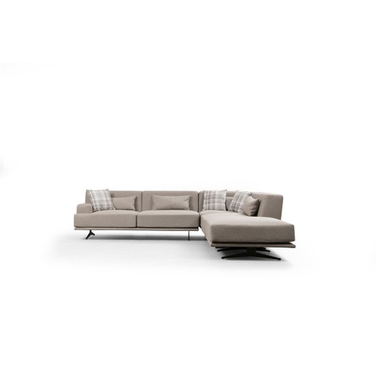 Corner Sofa Bentley Corner (L3-C-O1-PUF) Beige Corner Sofa Bentley Corner (L3-C-O1-PUF) Beige