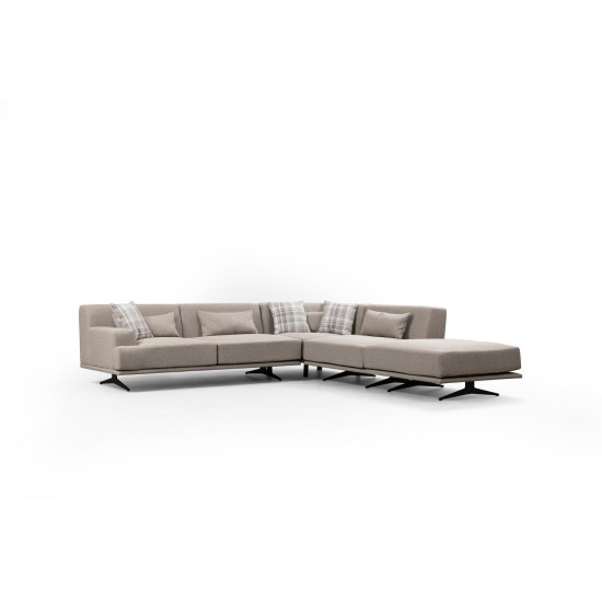 Corner Sofa Bentley Corner (L3-C-O1-PUF) Beige Corner Sofa Bentley Corner (L3-C-O1-PUF) Beige