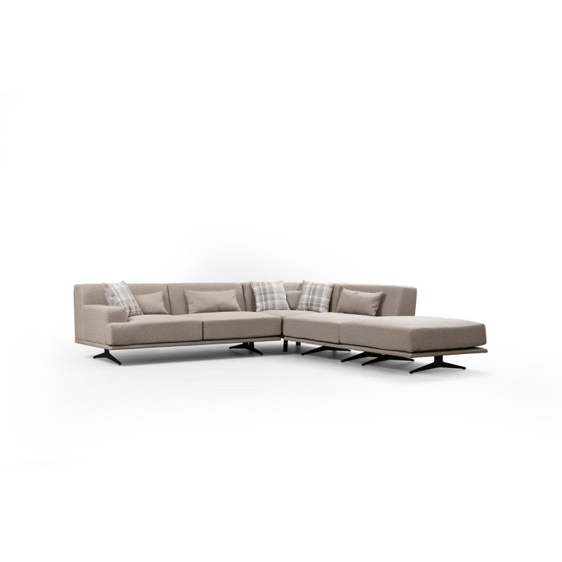 Corner Sofa Bentley Corner (L3-C-O1-PUF) Beige