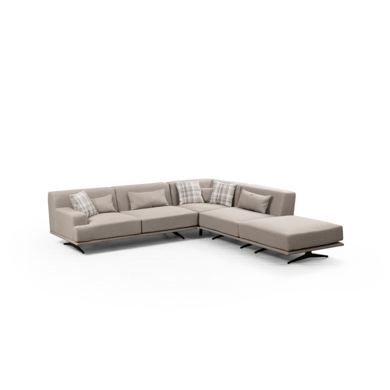 Corner Sofa Bentley Corner (L3-C-O1-PUF) Beige