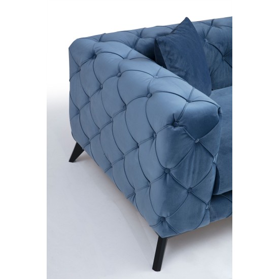 2-Seat Sofa Como 2 Seater - Blue Blue 2-Seat Sofa Como 2 Seater - Blue Blue