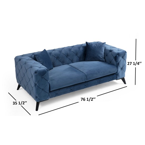 2-Seat Sofa Como 2 Seater - Blue Blue 2-Seat Sofa Como 2 Seater - Blue Blue