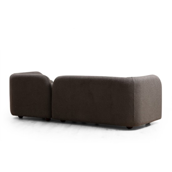 3-Seat Sofa Victoria Grey Bouclette Grey 3-Seat Sofa Victoria Grey Bouclette Grey