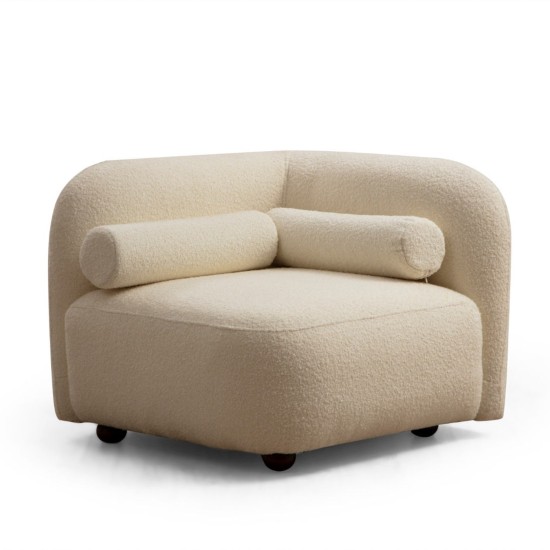 Wing Chair Victoria Cream Bouclette Cream Wing Chair Victoria Cream Bouclette Cream