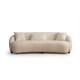 Καναπές 3θέσιος Napoli 230x94x75εκ - Cream Bouclette