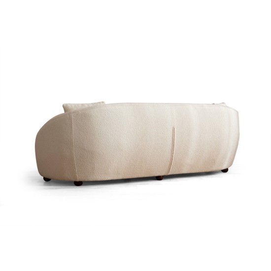 Καναπές 3θέσιος Napoli 230x94x75εκ - Cream Bouclette