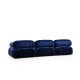 Corner Sofa Bubble Velvet Blue L1-O1-1R-PUF Velvet Blue Corner Sofa Bubble Velvet Blue L1-O1-1R-PUF Velvet Blue