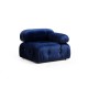Corner Sofa Bubble Velvet Blue L1-O1-1R-PUF Velvet Blue Corner Sofa Bubble Velvet Blue L1-O1-1R-PUF Velvet Blue