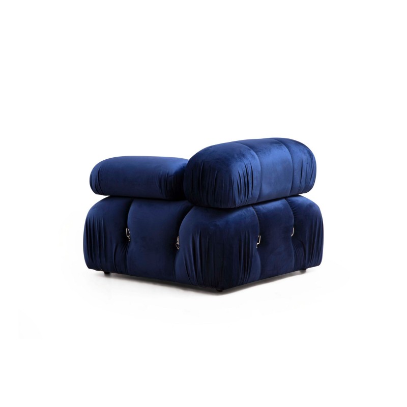 Corner Sofa Bubble Velvet Blue L1-O1-1R-PUF Velvet Blue