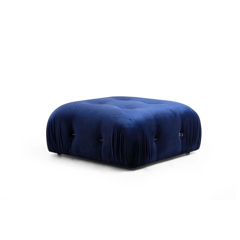 Corner Sofa Bubble Velvet Blue L1-O1-1R-PUF Velvet Blue