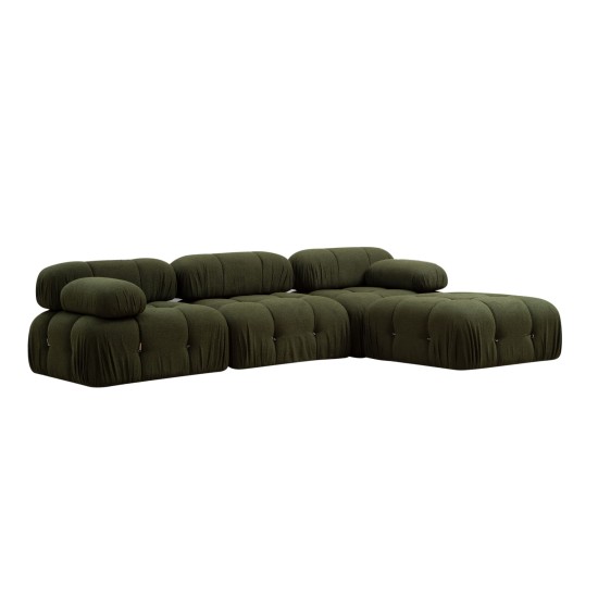 Γωνιακός Καναπές Bubble L1-O1-1R-PUF - Χρώμα Πράσινο - 288x95x75εκ Γωνιακός Καναπές Bubble L1-O1-1R-PUF - Χρώμα Πράσινο - 288x95x75εκ