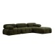 Γωνιακός Καναπές Bubble L1-O1-1R-PUF - Χρώμα Πράσινο - 288x95x75εκ Γωνιακός Καναπές Bubble L1-O1-1R-PUF - Χρώμα Πράσινο - 288x95x75εκ