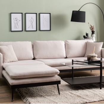 Corner Sofa Reya - Ecru Ecru