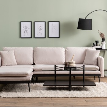 Corner Sofa Reya - Ecru Ecru