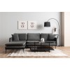 Corner Sofa Reya - Anthracite Anthracite