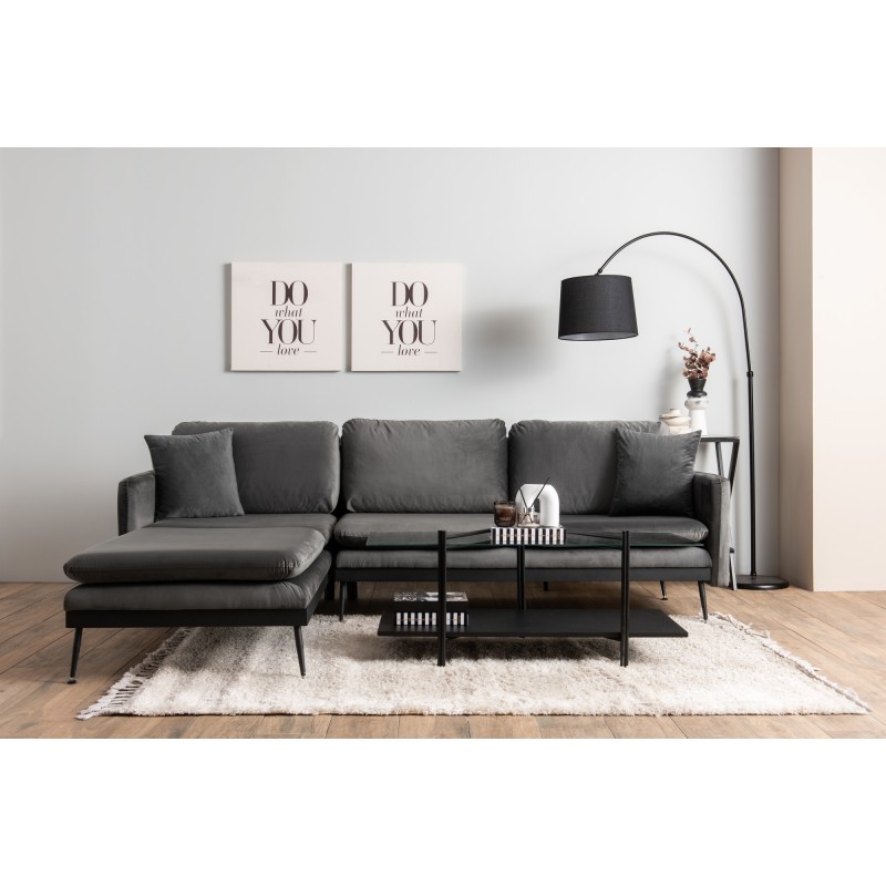 Corner Sofa Reya - Anthracite Anthracite