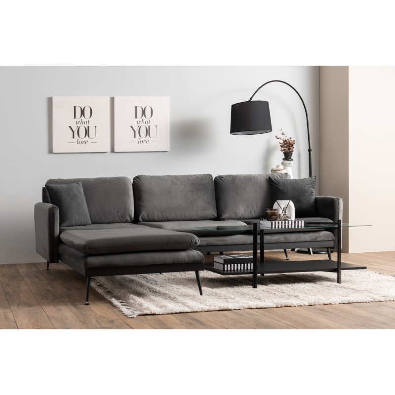 Corner Sofa Reya - Anthracite Anthracite