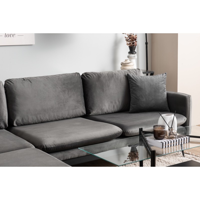 Corner Sofa Reya - Anthracite Anthracite