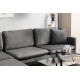 Corner Sofa Reya - Anthracite Anthracite