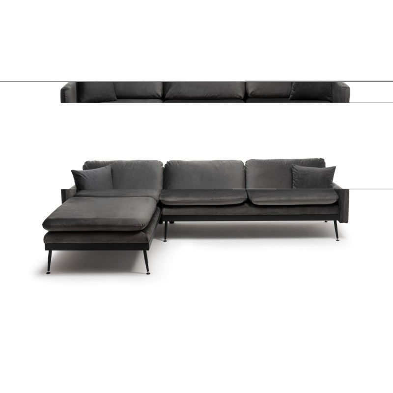 Corner Sofa Reya - Anthracite Anthracite