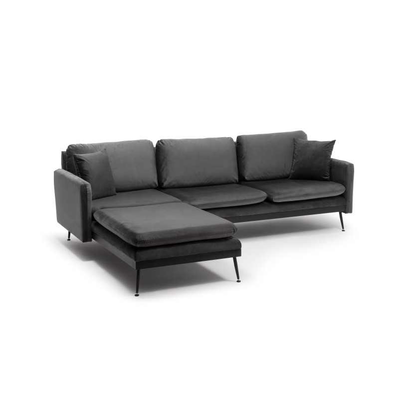 Corner Sofa Reya - Anthracite Anthracite