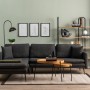 Corner Sofa Reya - Dark Grey Dark Grey