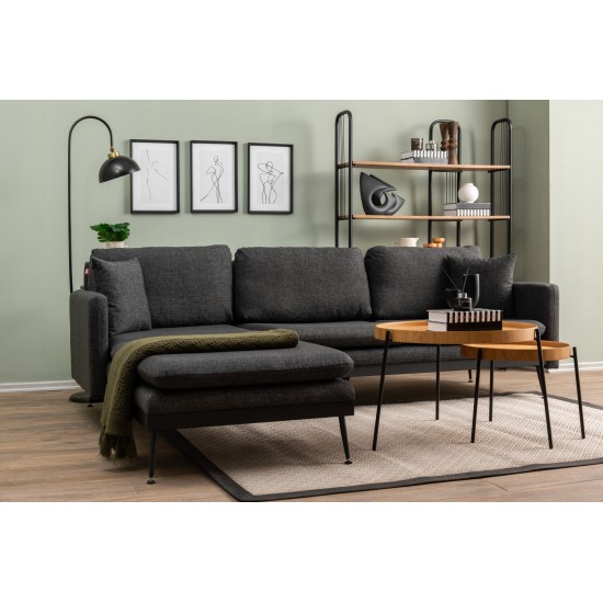 Corner Sofa Reya - Dark Grey Dark Grey Corner Sofa Reya - Dark Grey Dark Grey
