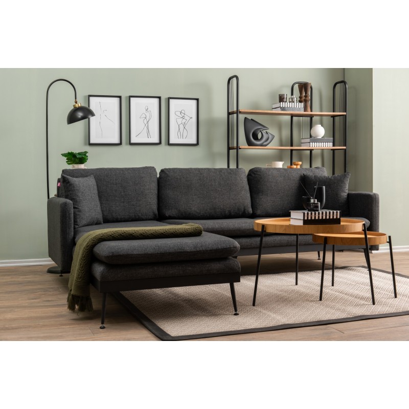 Corner Sofa Reya - Dark Grey Dark Grey
