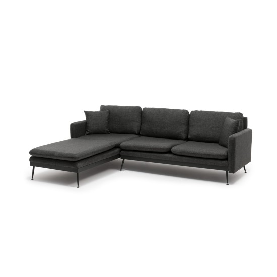 Corner Sofa Reya - Dark Grey Dark Grey Corner Sofa Reya - Dark Grey Dark Grey