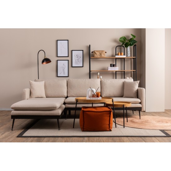 Corner Sofa Reya - Cream Cream Corner Sofa Reya - Cream Cream